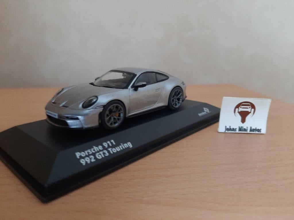 Porsche 911 (992) GT3 Touring 2023 Zilvergrijs - Solido 1:43, Hobby en Vrije tijd, Modelauto's | 1:43, Nieuw, Auto, Solido, Ophalen of Verzenden