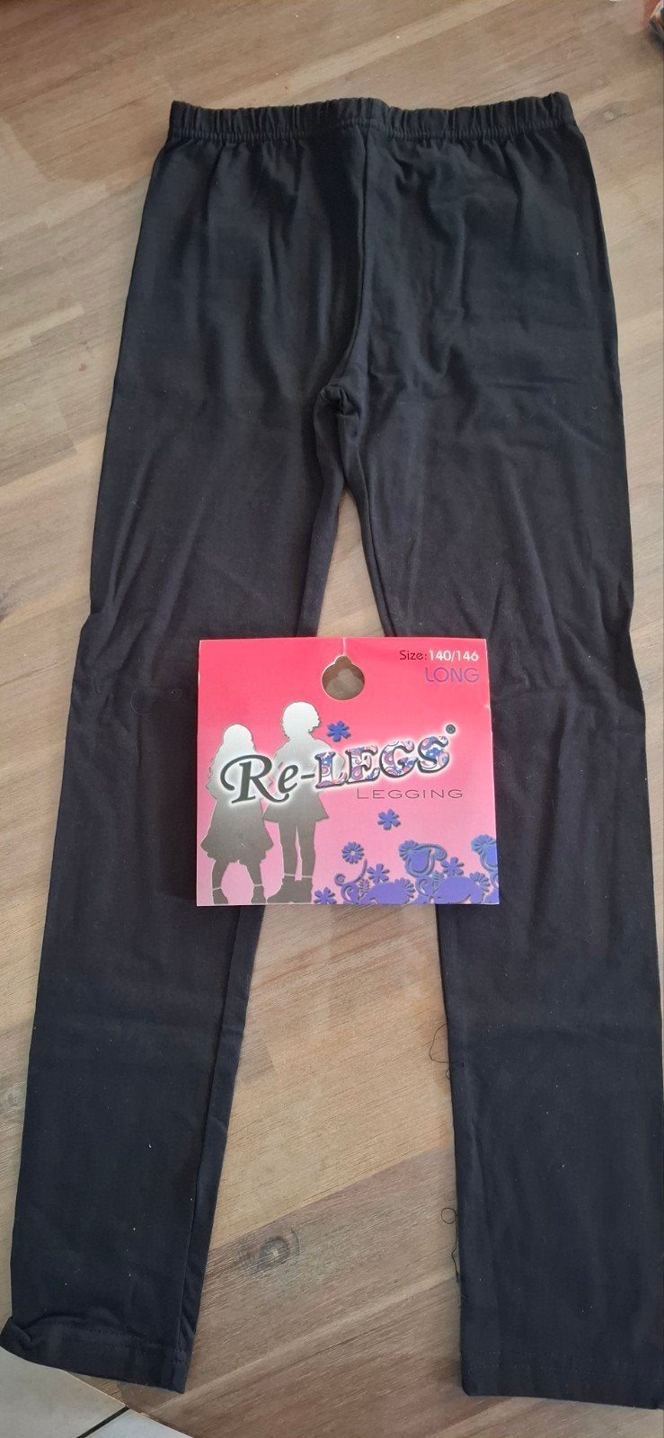 Kinderlegging maat 140-146, 95% katoen, zwart/marineblauw, Ophalen of Verzenden, Nieuw, Meisje
