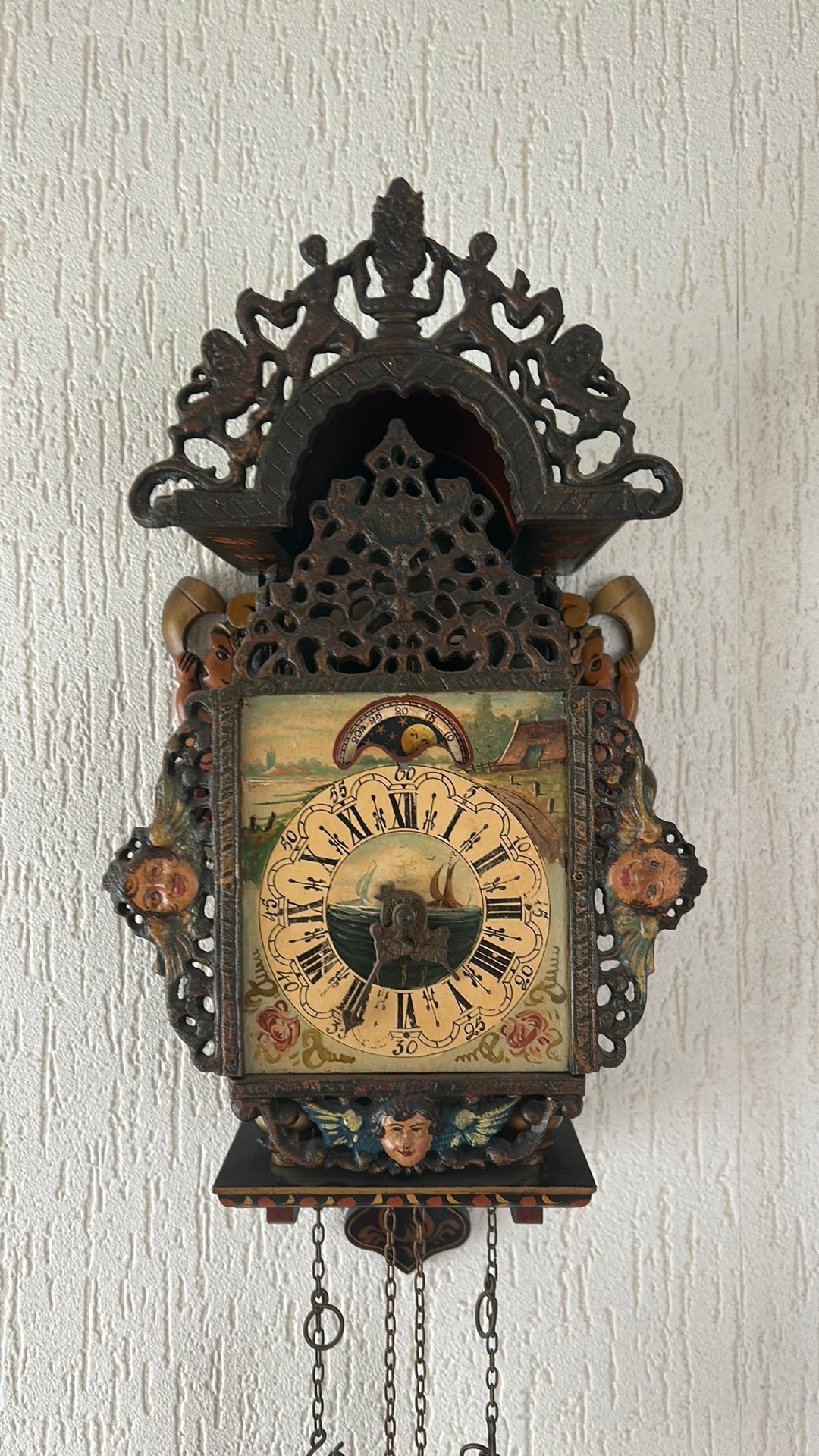 Friese stoelklok, Antiek en Kunst, Ophalen of Verzenden