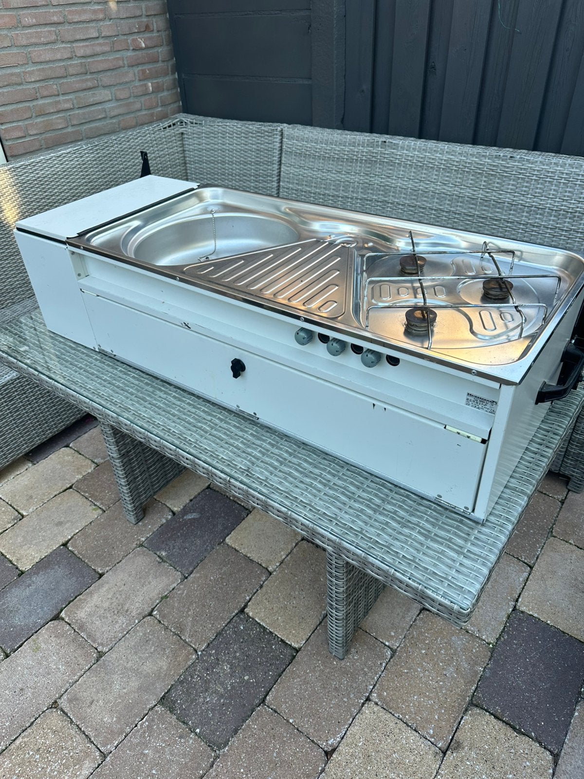Camper Keuken RDW Keuringsklaar (Compleet met 12V kraan, Caravans en Kamperen, Ophalen, Zo goed als nieuw