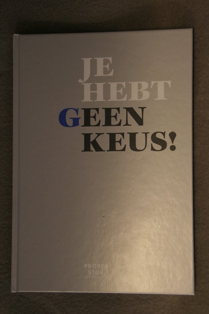 Zeldzaam: Je hebt geen keus! – over stedelijke vernieuwing, Maatschappij en Samenleving, Ophalen of Verzenden, Zo goed als nieuw