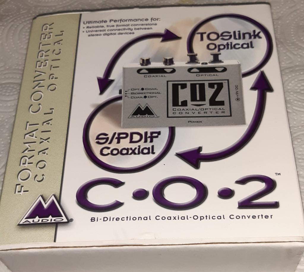 C.O.2 S/PDIF Coaxiaal Optisch Analoog/Digitaal Converter, Ophalen of Verzenden
