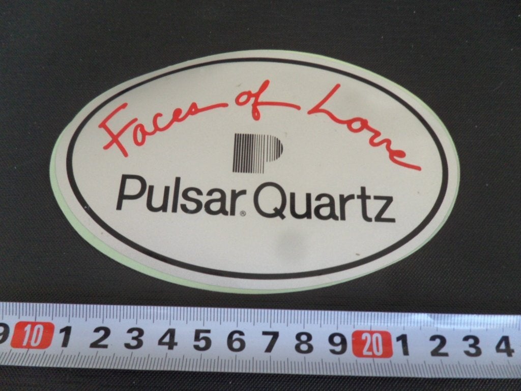 sticker pulsar quartz - horloges - faces of love *, Ophalen of Verzenden, Zo goed als nieuw