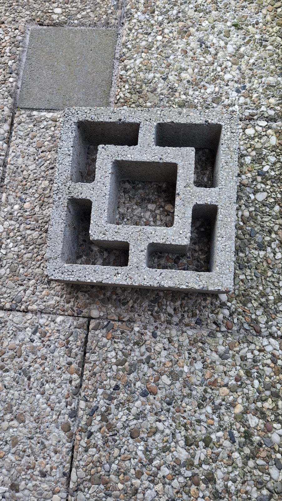 Decoratieve betonblokken, Ophalen, Gebruikt