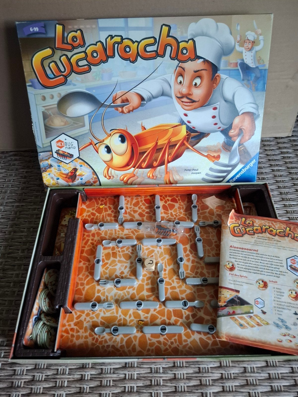 la cucaracha  spel, Ophalen