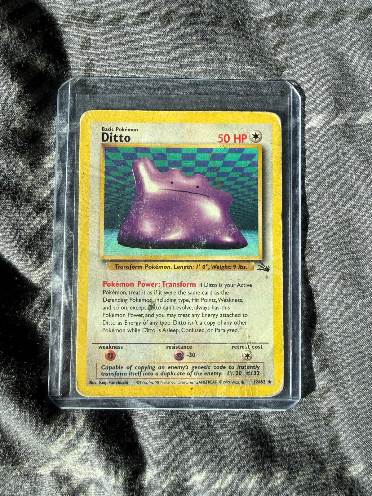 Oude Ditto Pokemon kaart, Ophalen of Verzenden, Gebruikt, Losse kaart
