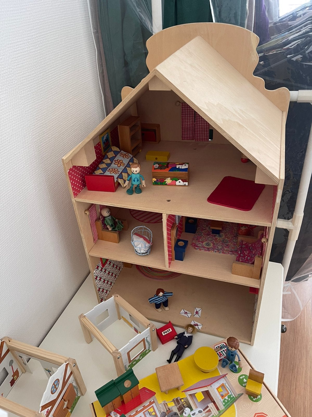 Vitage poppenhuis, Ophalen, Gebruikt, Toebehoren