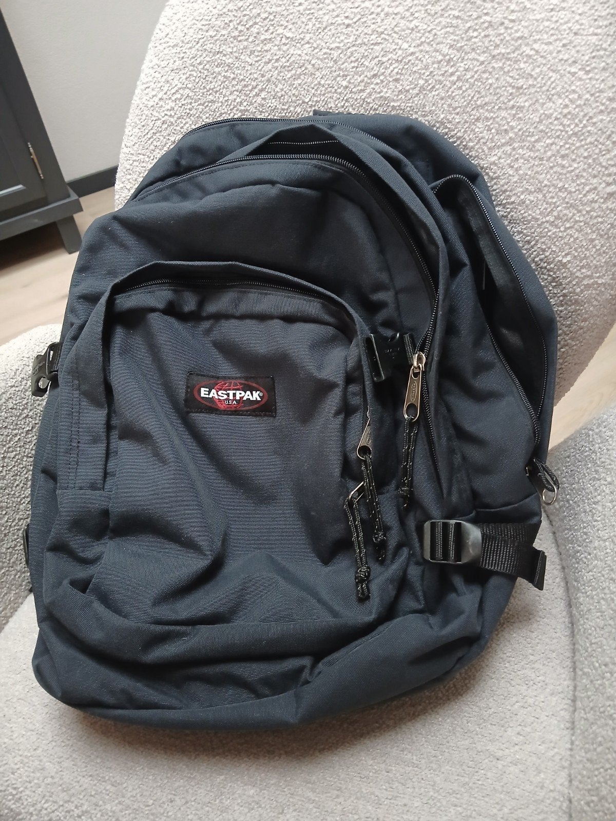 Eastpak rugzak - Zwart, gebruikt, Sieraden, Tassen en Uiterlijk, 45 tot 60 cm, Gebruikt, 25 tot 40 cm, Ophalen of Verzenden