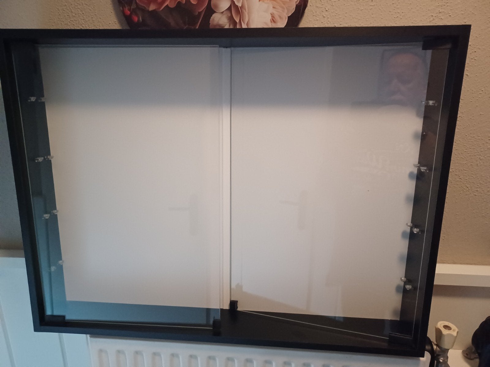 vitrinekast 2x, Ophalen, Overige houtsoorten, 50 tot 100 cm, Zo goed als nieuw