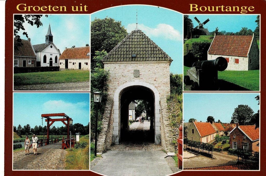 Groeten uit Bourtange - Vintage Ansichtkaart, Ophalen of Verzenden, 1960 tot 1980, Gelopen, Groningen