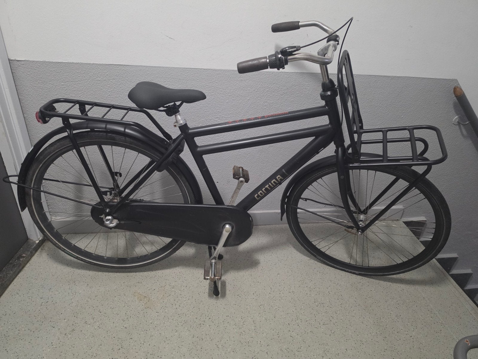 Cortina U4 Transportfiets 28 inch, 50cm, 3 versnellingen, Terugtraprem, Gebruikt, Versnellingen, 50 tot 53 cm