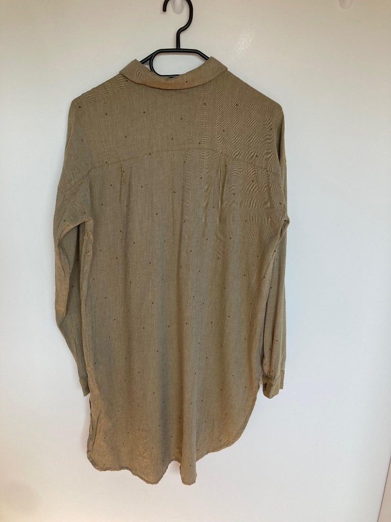 Dante6 Floryn Dot tuniek blouse bruin beige maat 2/S, Maat 38/40 (M), Dante6, Beige, Ophalen of Verzenden