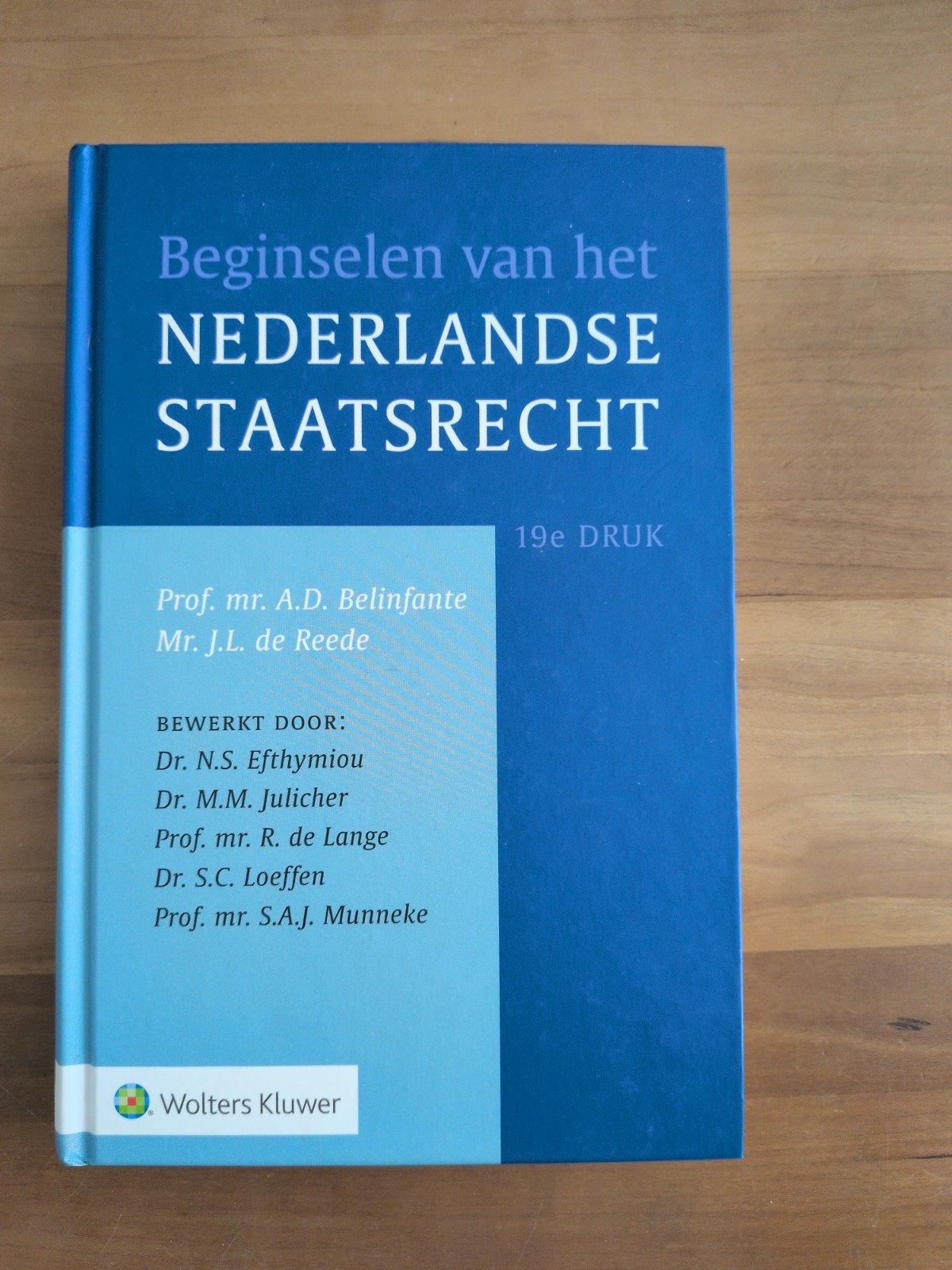 Beginselen van het Nederlandse Staatsrecht 19e druk, Zo goed als nieuw, Prof. mr. A.D. Belinfante, Mr. J.L. de Reede, Gamma, HBO