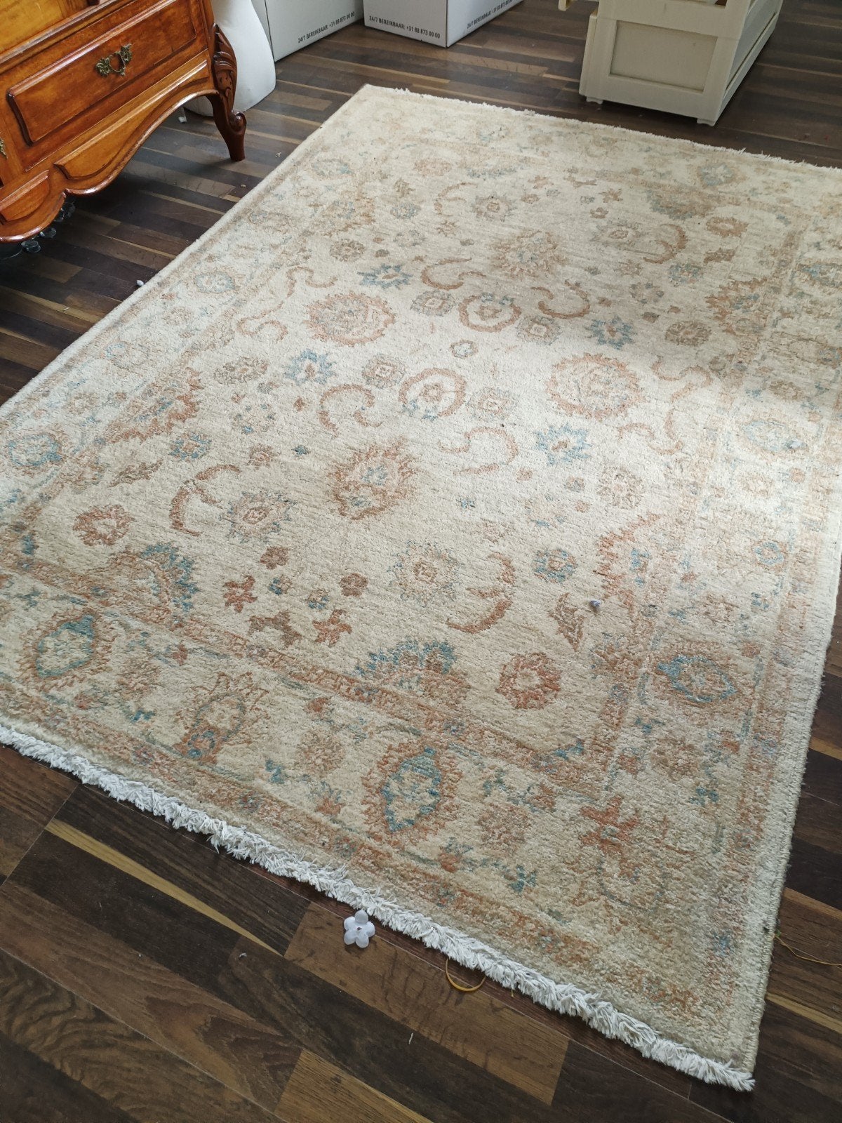 Ziegler fijn wol  tapijt - 200x148cm, Gebruikt, 100 tot 150 cm, Klassiek, Oosters, Traditioneel, Ophalen of Verzenden