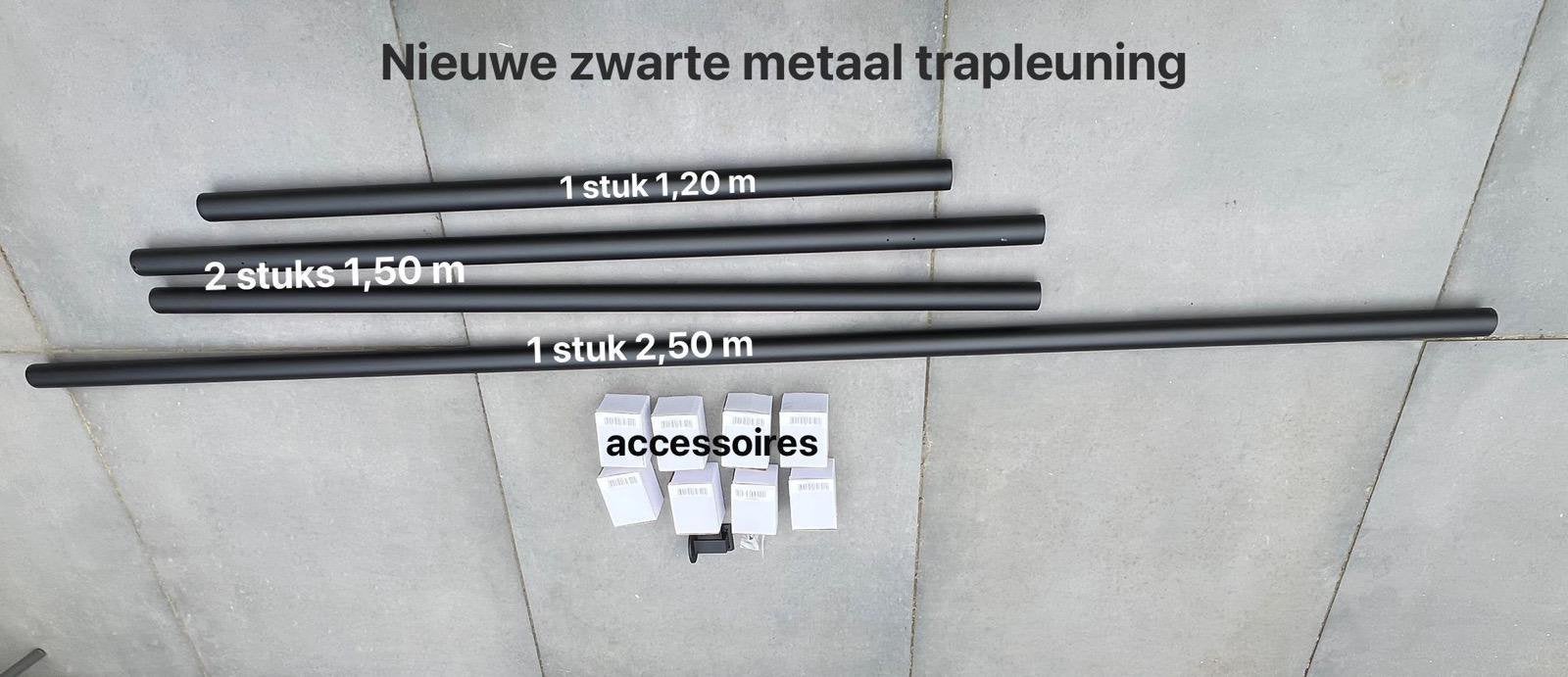 Zwarte metaal trapleuning, Ophalen, Nieuw