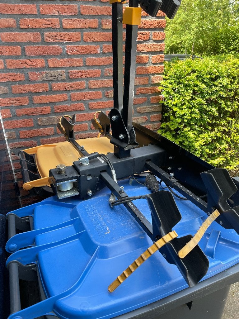 Kantelbare fietsendrager Splndler-Hawk, Auto diversen, Fietsendragers, Ophalen, Gebruikt, 2 fietsen, Trekhaakdrager