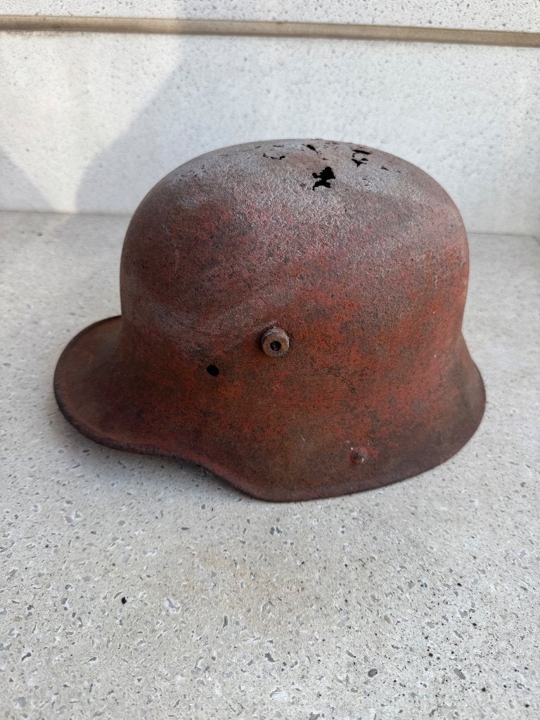 Wo1 Duitse helm, Verzamelen, Ophalen of Verzenden, Landmacht, Duitsland, Helm of Baret