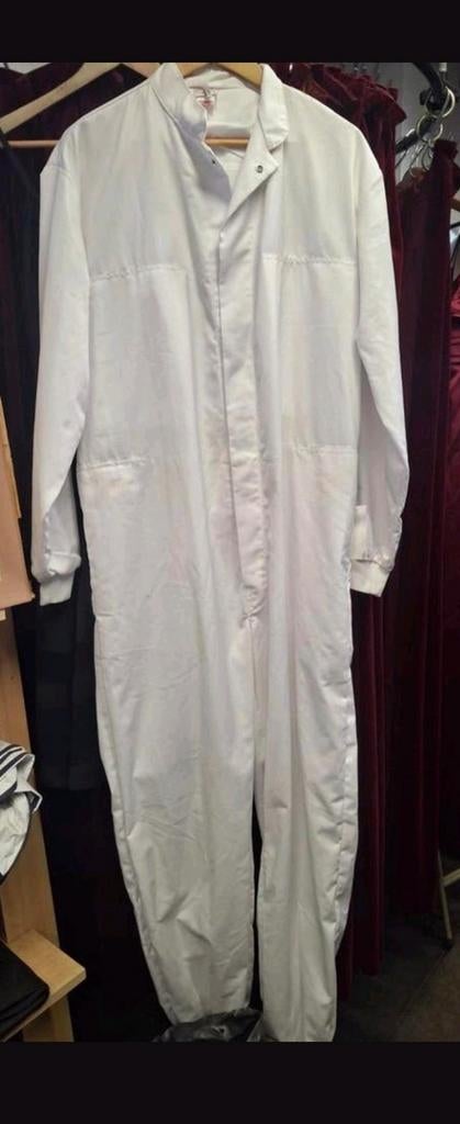 Witte overall 54, Kleding | Heren, Ophalen of Verzenden, Zo goed als nieuw, Maat 52/54 (L)