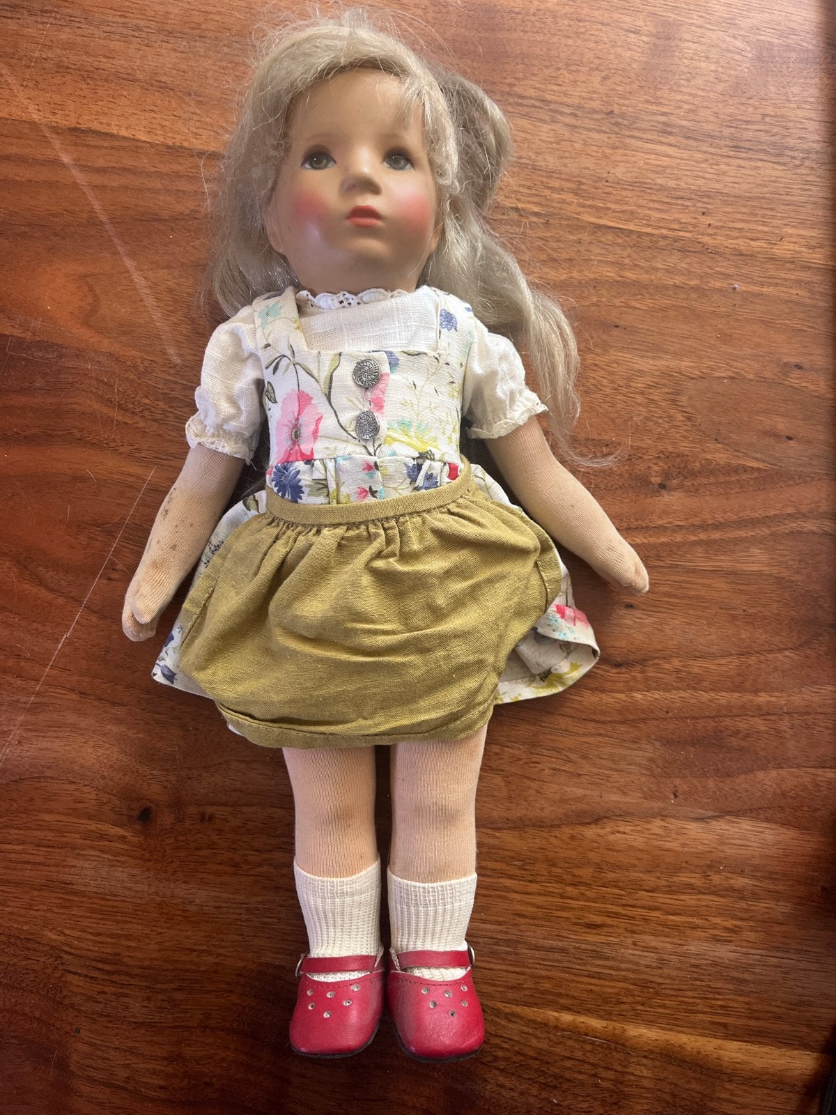 Kathe Kruse meisje 37 cm - onbespeeld, Ophalen of Verzenden, Zo goed als nieuw, Overige typen