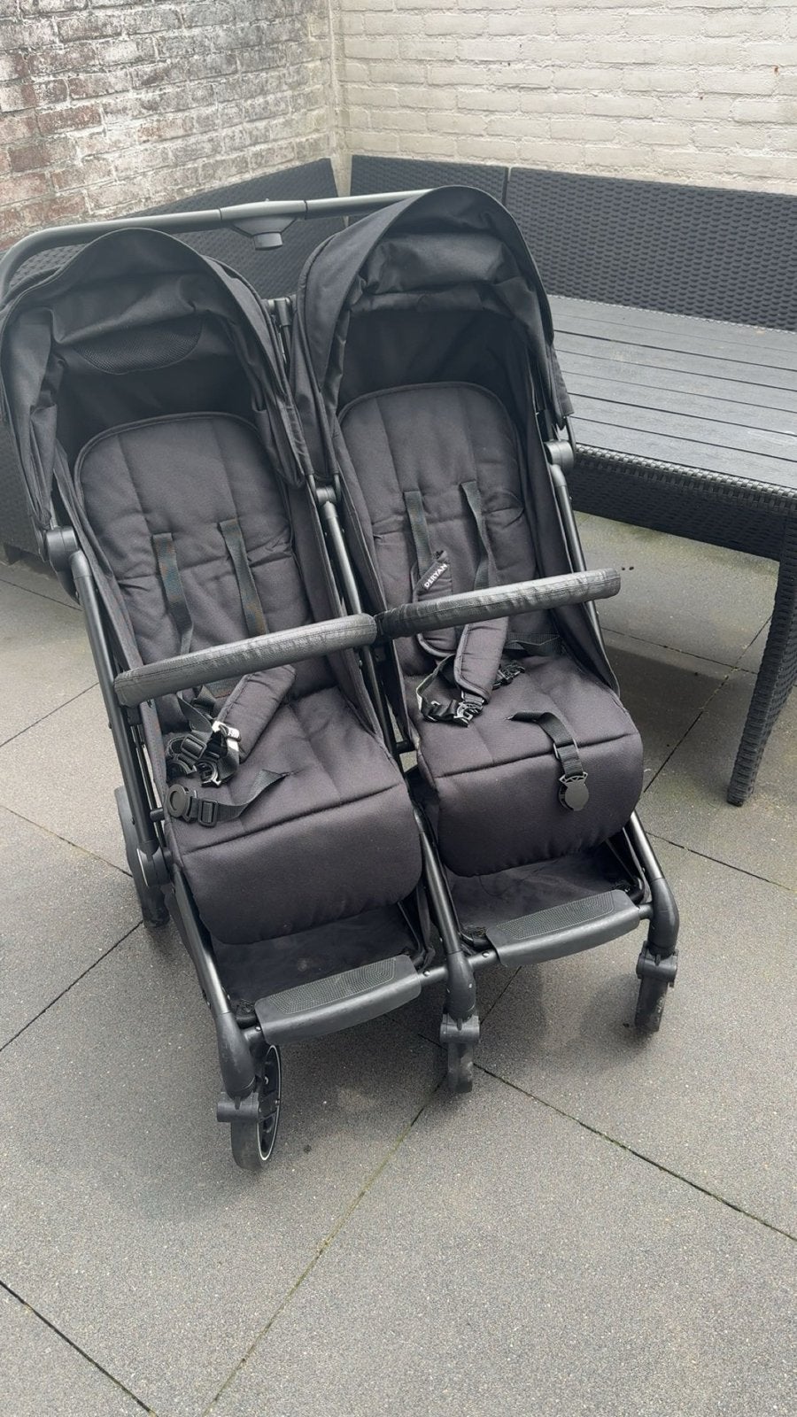 Deryan XP XL Twin Buggy - Compacte Duobuggy, Kinderen en Baby's, Buggy's, Ophalen of Verzenden, Gebruikt, Overige merken, Duomodel