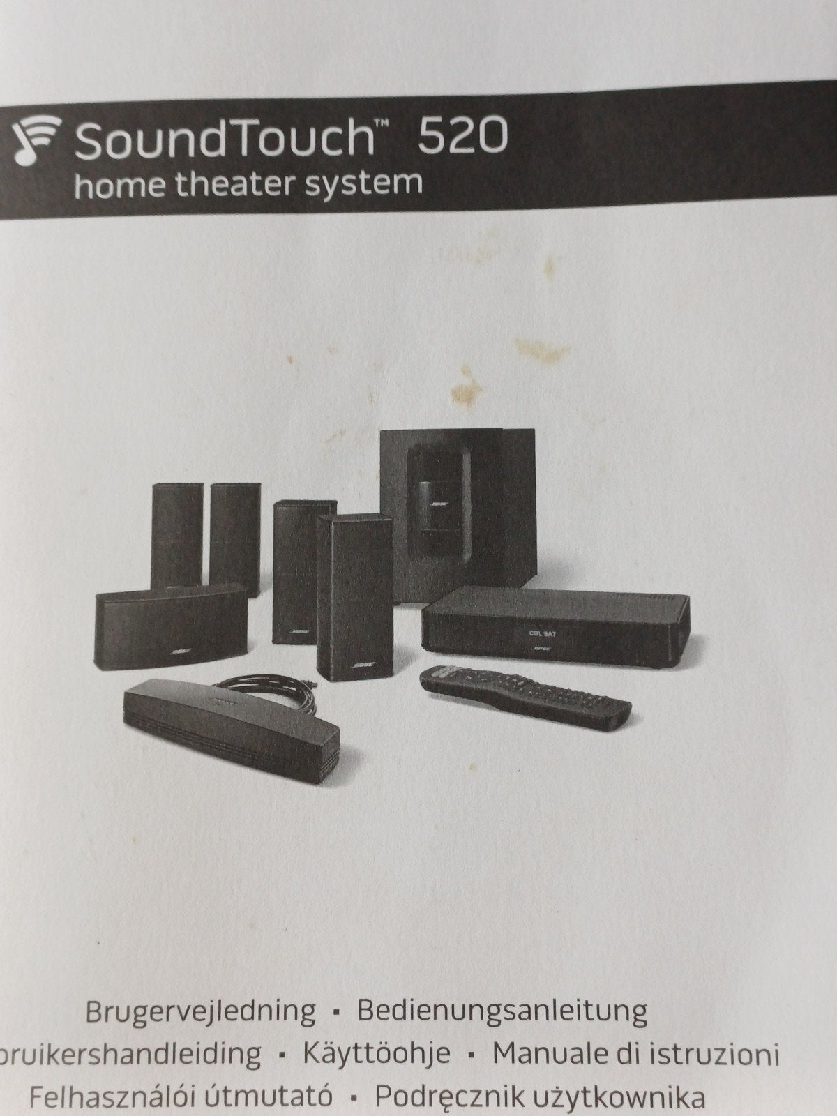 Bose SoundTouch 520 home theater systeem, 70 watt of meer, Zo goed als nieuw, 5.1-systeem, Overige spelers