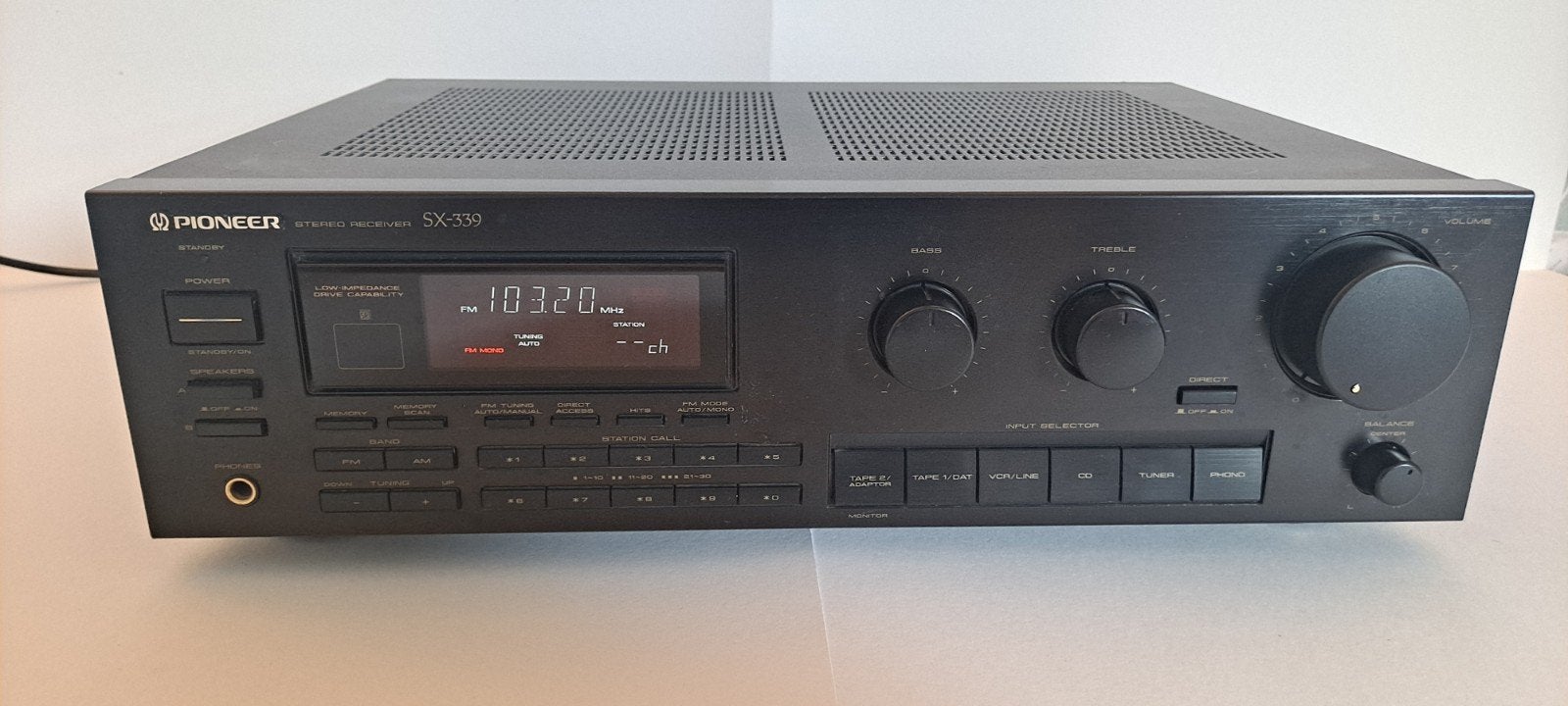 Pioneer SX-339 Stereo Receiver, Ophalen