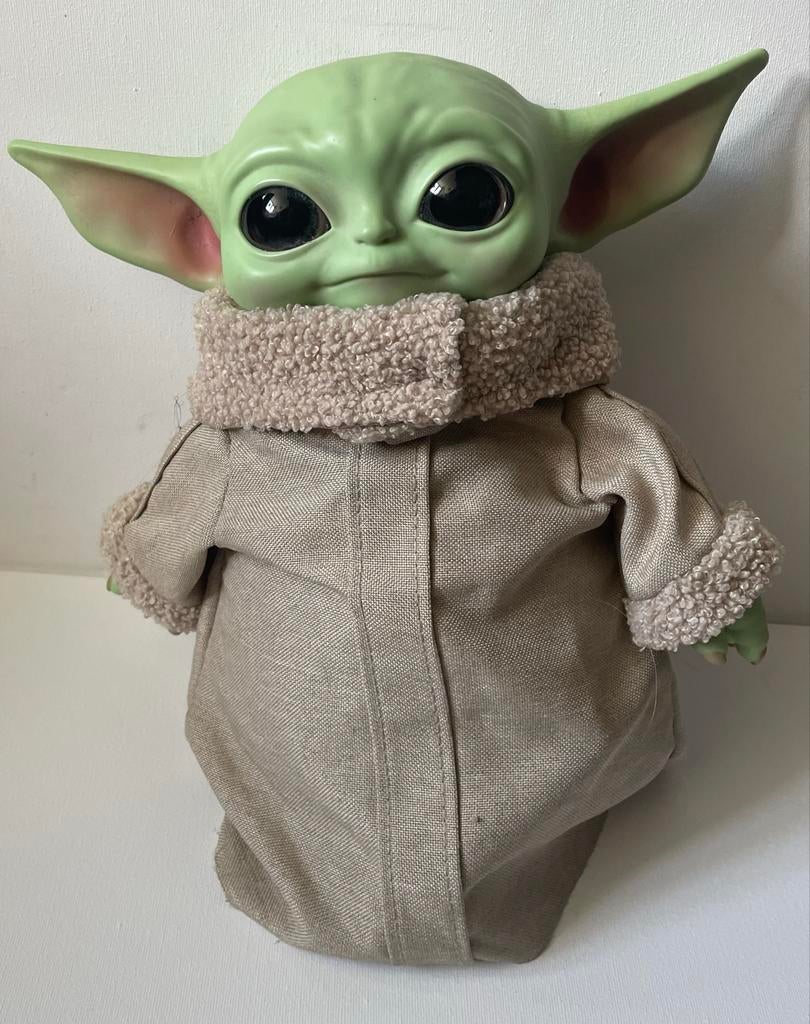 Baby Yoda Grogu knuffel, Ophalen of Verzenden, Zo goed als nieuw, Jongen of Meisje