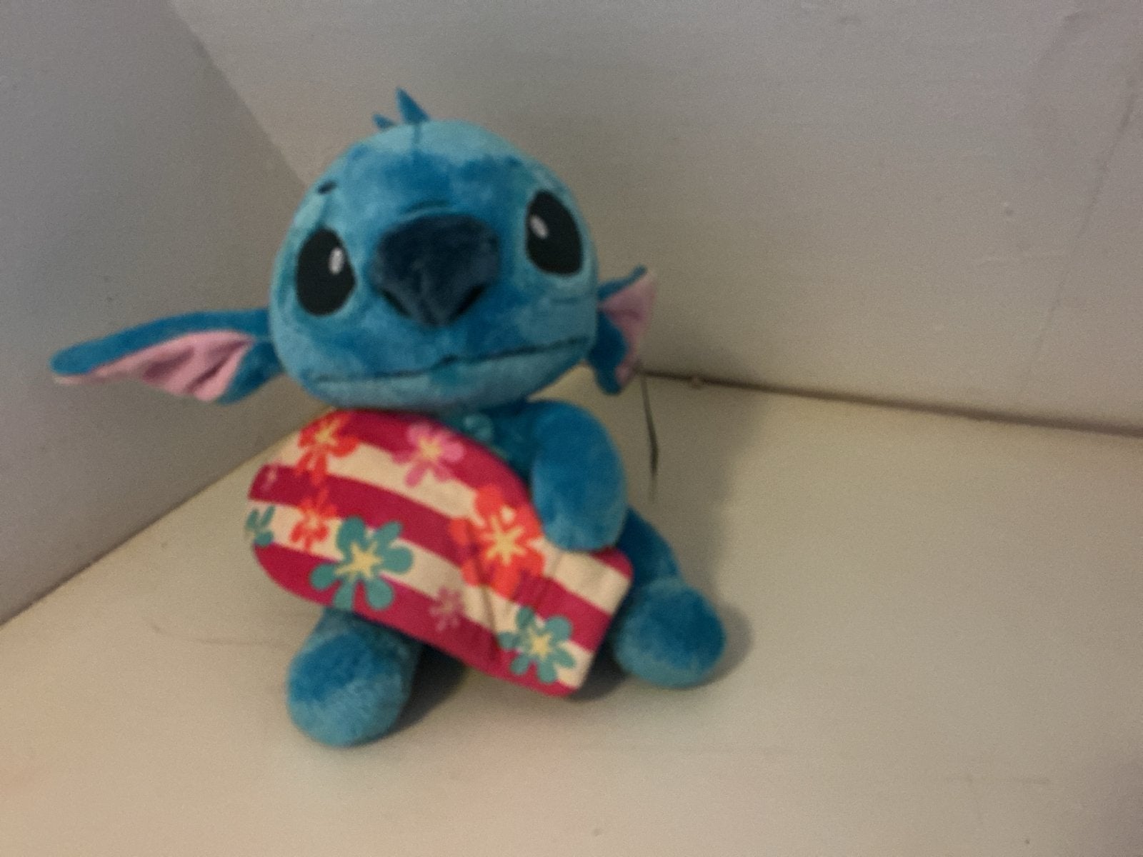 Disney Stitch knuffel met surfplank, Disney, Overige typen, Blauw, Nieuw