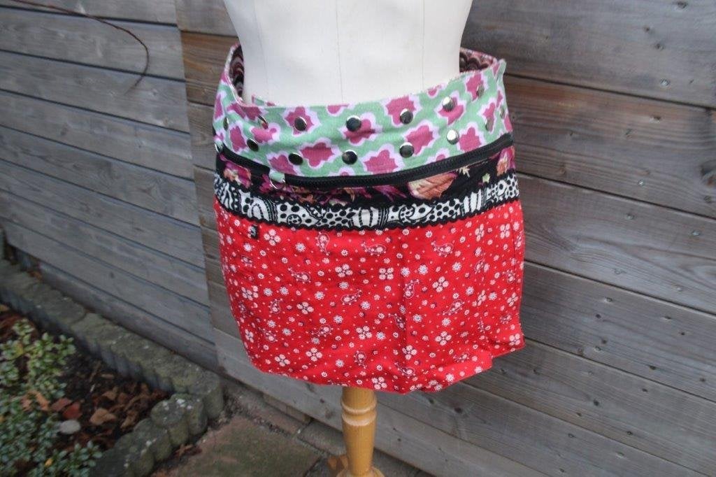 Rok gekleurd ZAND mt XS/XL 2 kanten draagbaar Vaste prijs OP, Maat 38/40 (M), Beige, Ophalen of Verzenden, Zo goed als nieuw