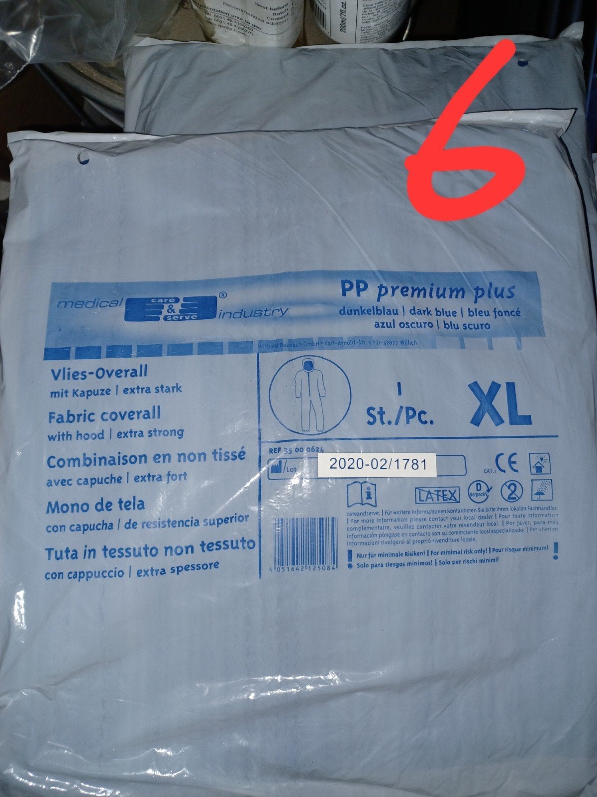 6x Vlies-Overall met Kapuze - Extra Sterk (XL), Ophalen of Verzenden, Nieuw