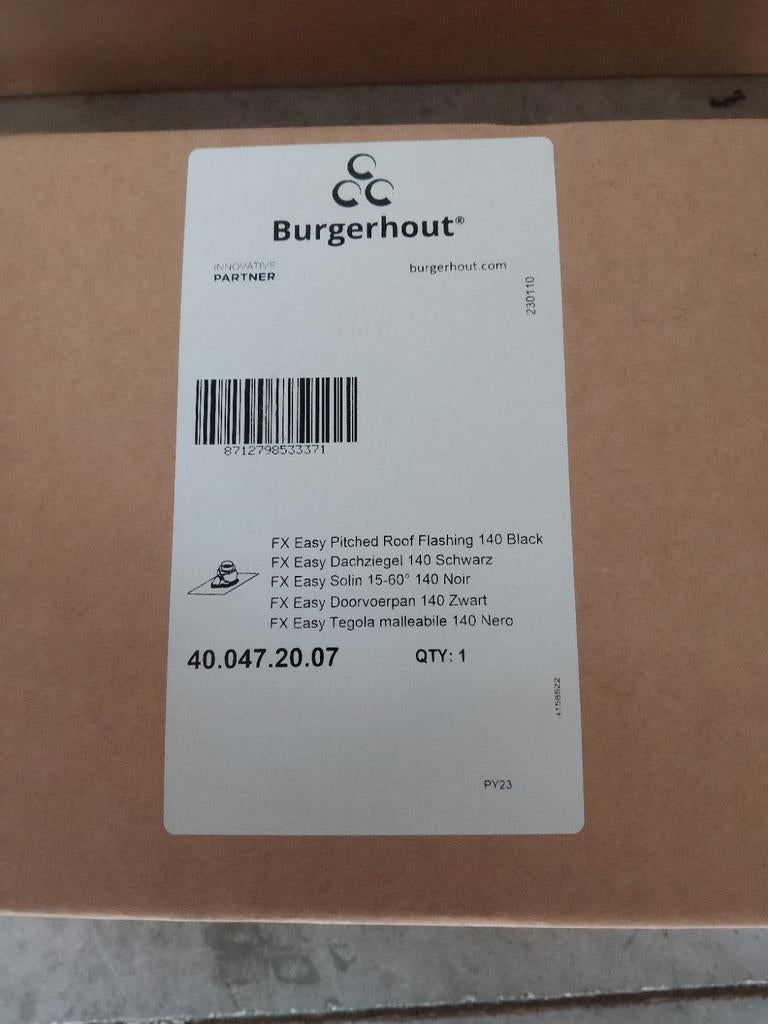 Burgerhout dakdoorvoerpan, Doe-het-zelf en Verbouw, Ophalen of Verzenden