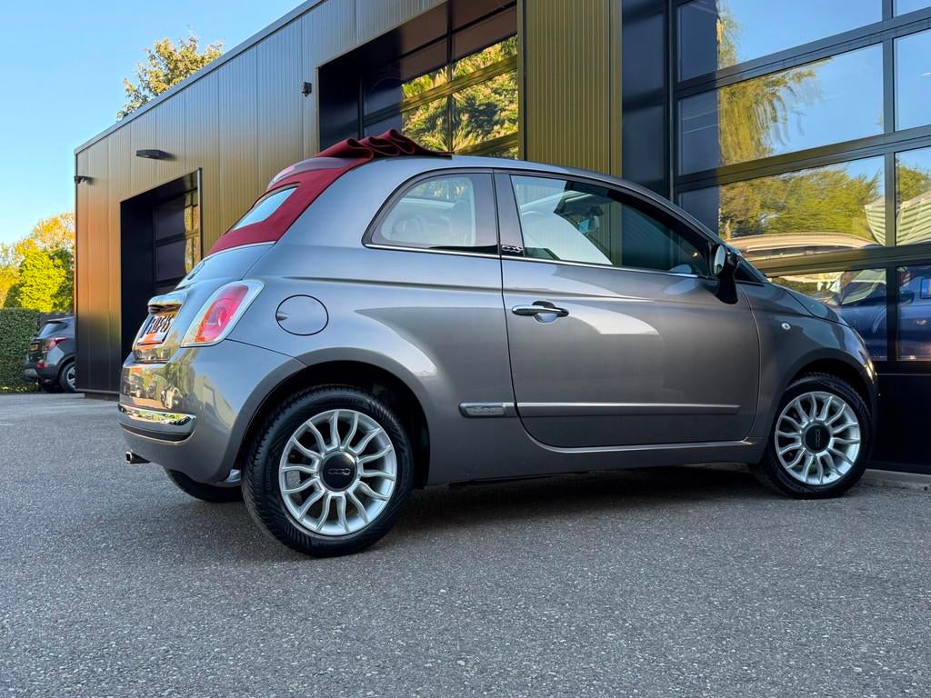 Fiat 500 C 0.9 TwinAir Lounge Grey Airco PDC Cabrio, Euro 5, 86 pk, Gebruikt, 31 €/maand