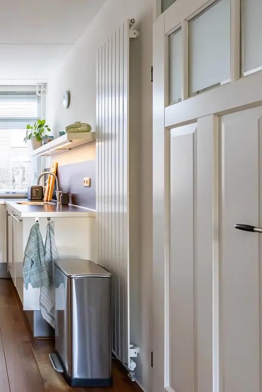 Thermic designradiator 200x54cm met thermostaatknop, Doe-het-zelf en Verbouw, Ophalen, Gebruikt, Radiator, Minder dan 60 cm