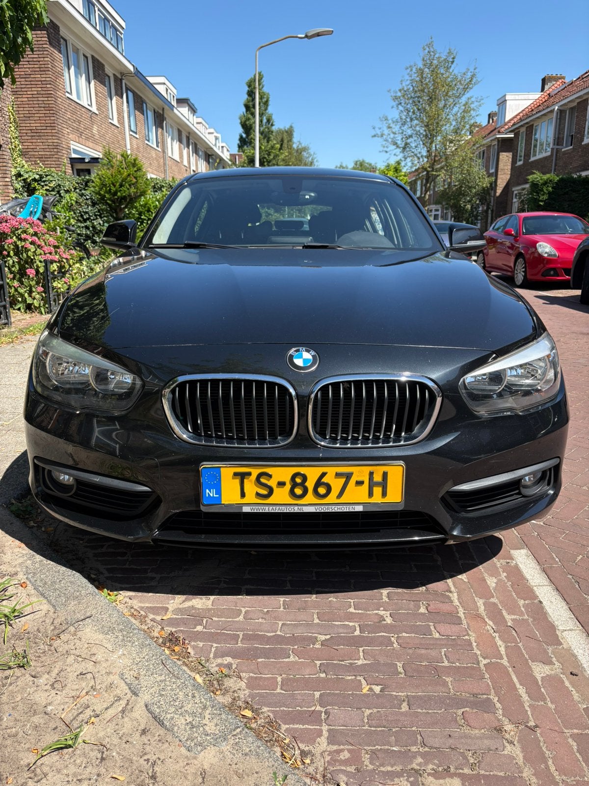 BMW 116i 5-deurs | 2015 | Schuif-/kanteldak | Nieuwe turbo |, Auto's, BMW, 1-Serie, Achterwielaandrijving, 1280 kg, Zwart