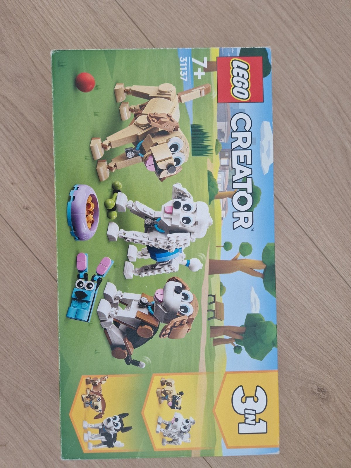 Lego creator 3 in 1 hondjes set 31137, Verzenden, Meer dan 50 stukjes, Zo goed als nieuw, 6 jaar of ouder