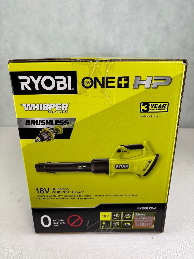 RYOBI ONE+ HP RY18BLXD-0 Brushless Whisper Bladblazer, Echtronic Industries GmbH, Nieuw, Ophalen of Verzenden, Max-Eyth-Straße 10 71364 Winnenden