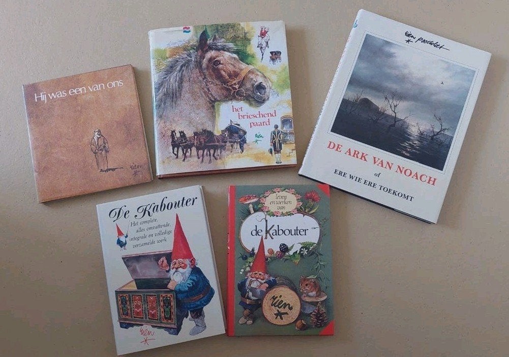 Boeken van Rien Poortvliet: Kabouter, Paard, Ark van Noach, Ophalen, Gelezen, Rien Poortvliet, Sprookjes