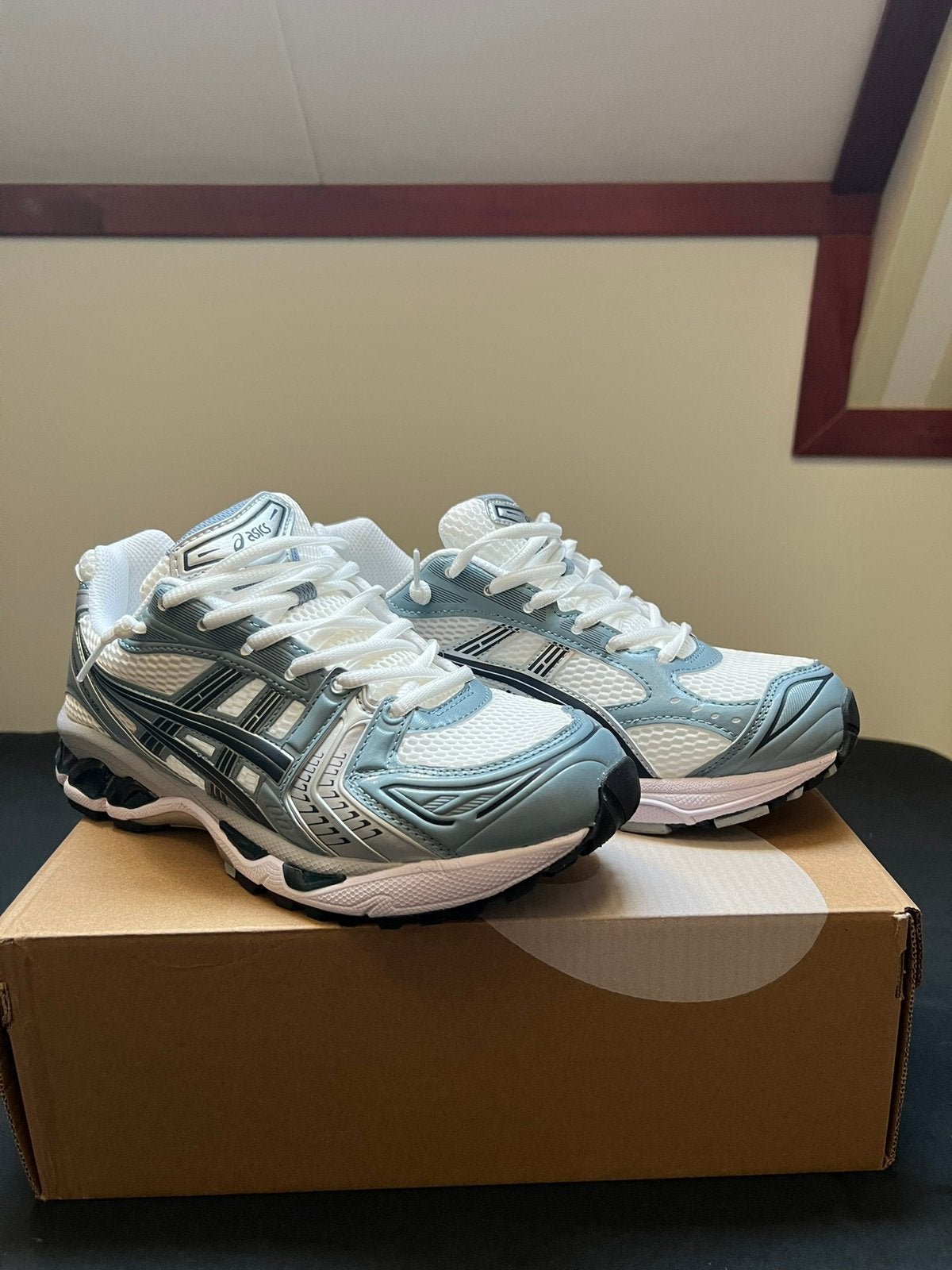 Asics gel kayano 14, Kleding | Heren, Ophalen of Verzenden, Zo goed als nieuw, Blauw