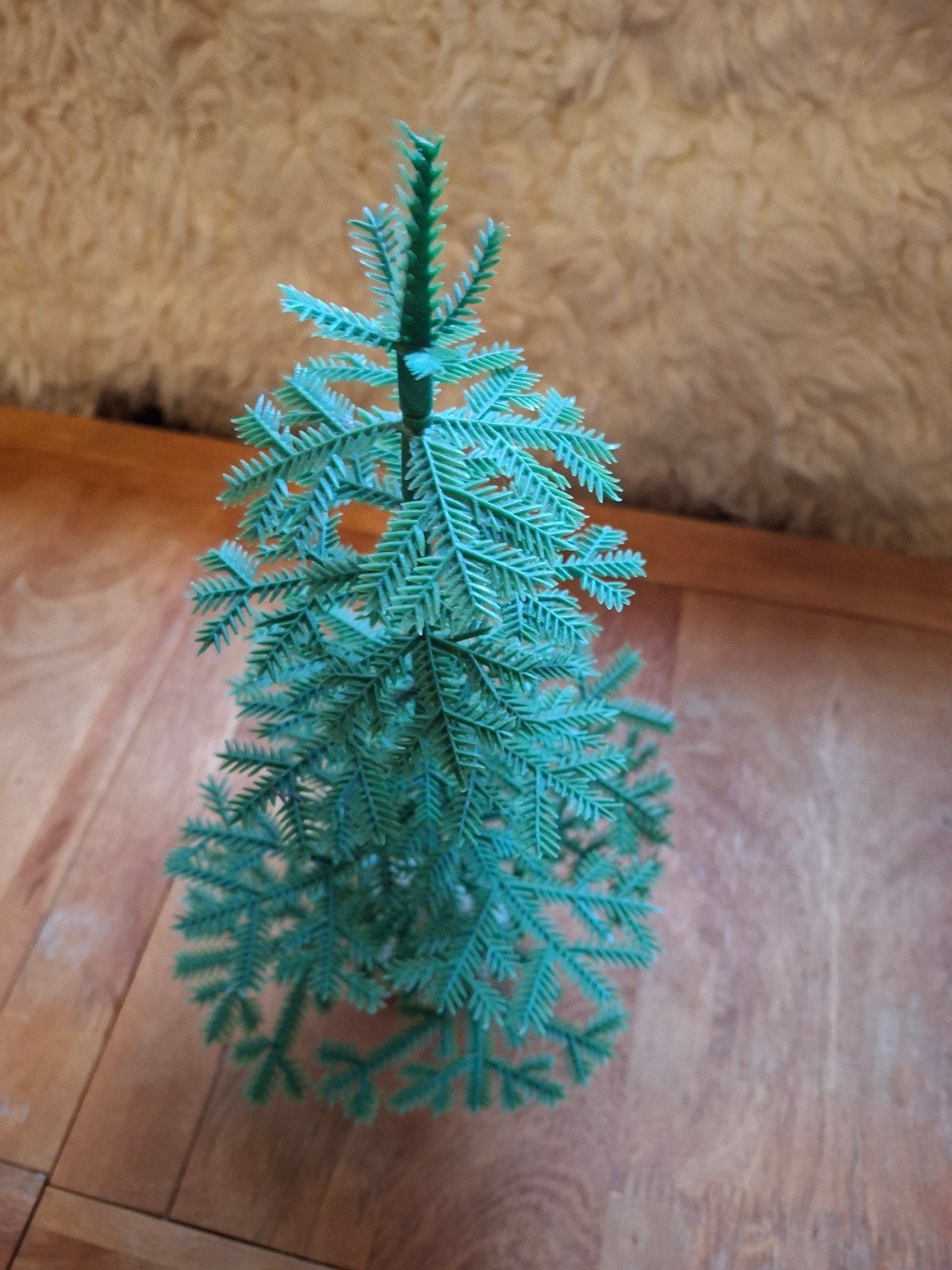 kleine vintage kerstboompjes kunststof 30 cm, Ophalen of Verzenden, Gebruikt