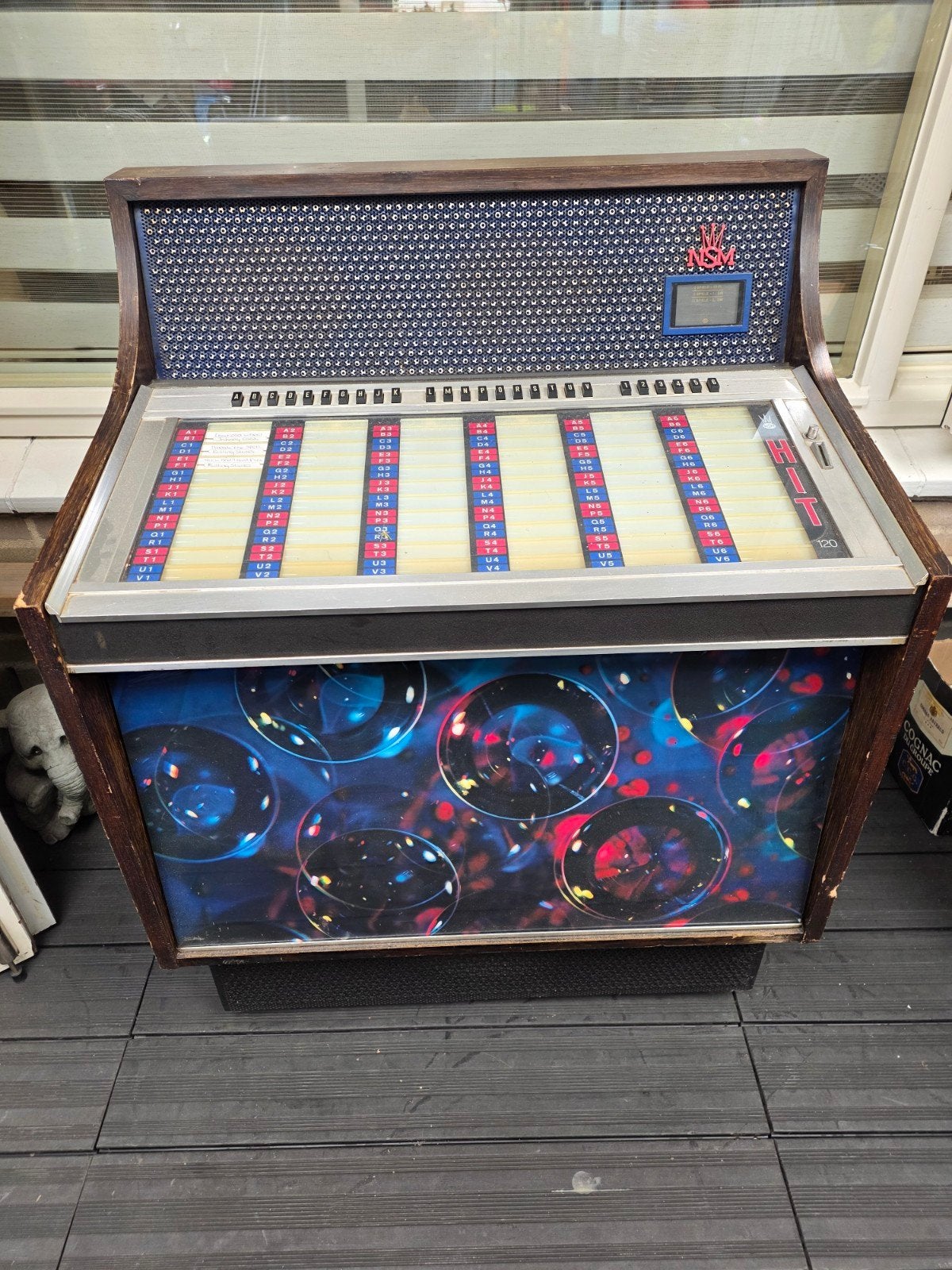 jukebox NSM HIT120 ....LEES, Verzamelen, Automaten | Jukeboxen, Ophalen, Gebruikt, 1970 tot heden, Overige merken
