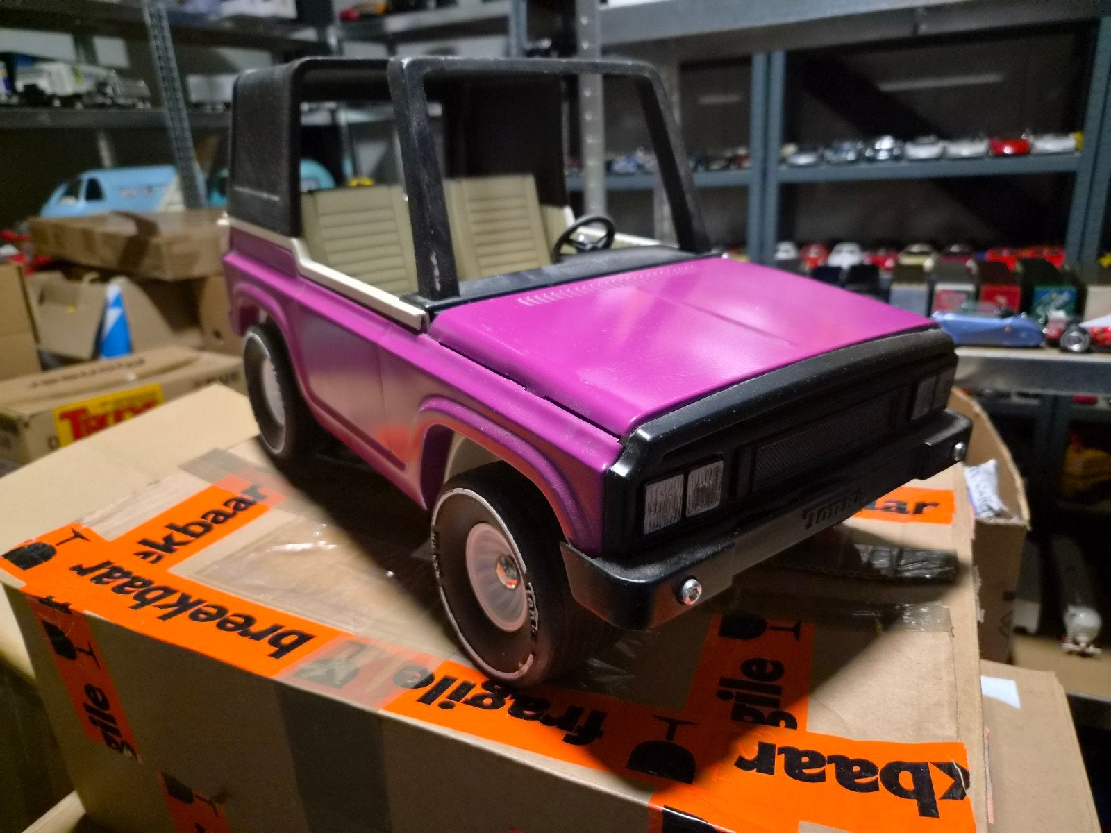 mooie rose jeep, Tonka, Ophalen of Verzenden, Zo goed als nieuw, Tonka