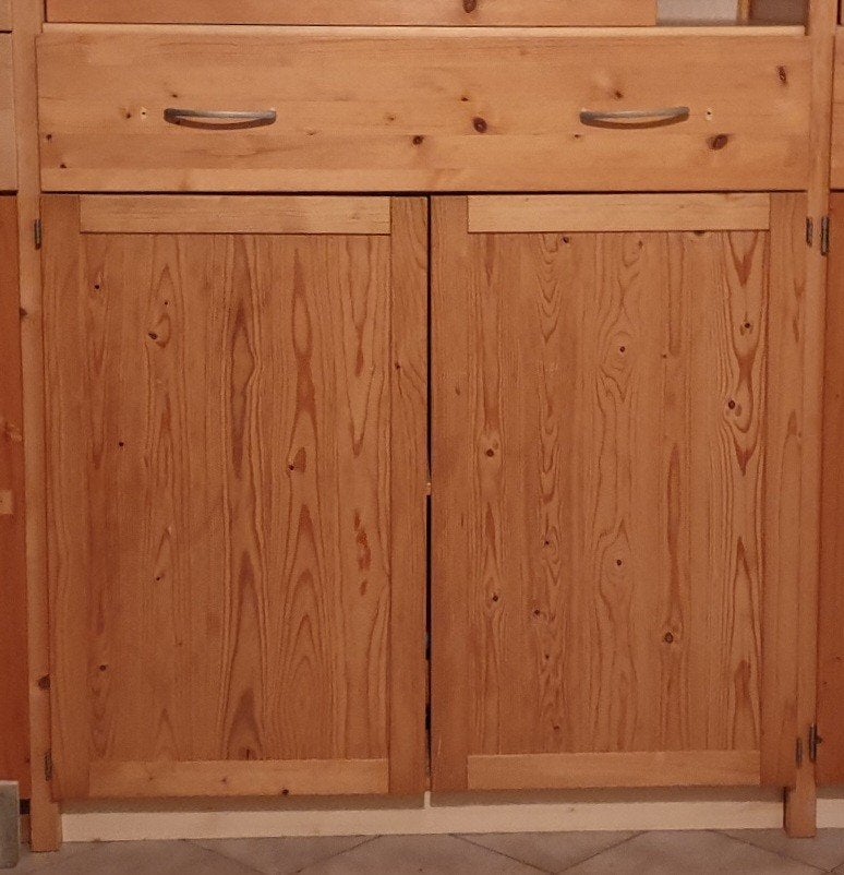 Lundia duo paneeldeuren met massief hout 80x100 blank gelakt, Huis en Inrichting, Ophalen, Gebruikt