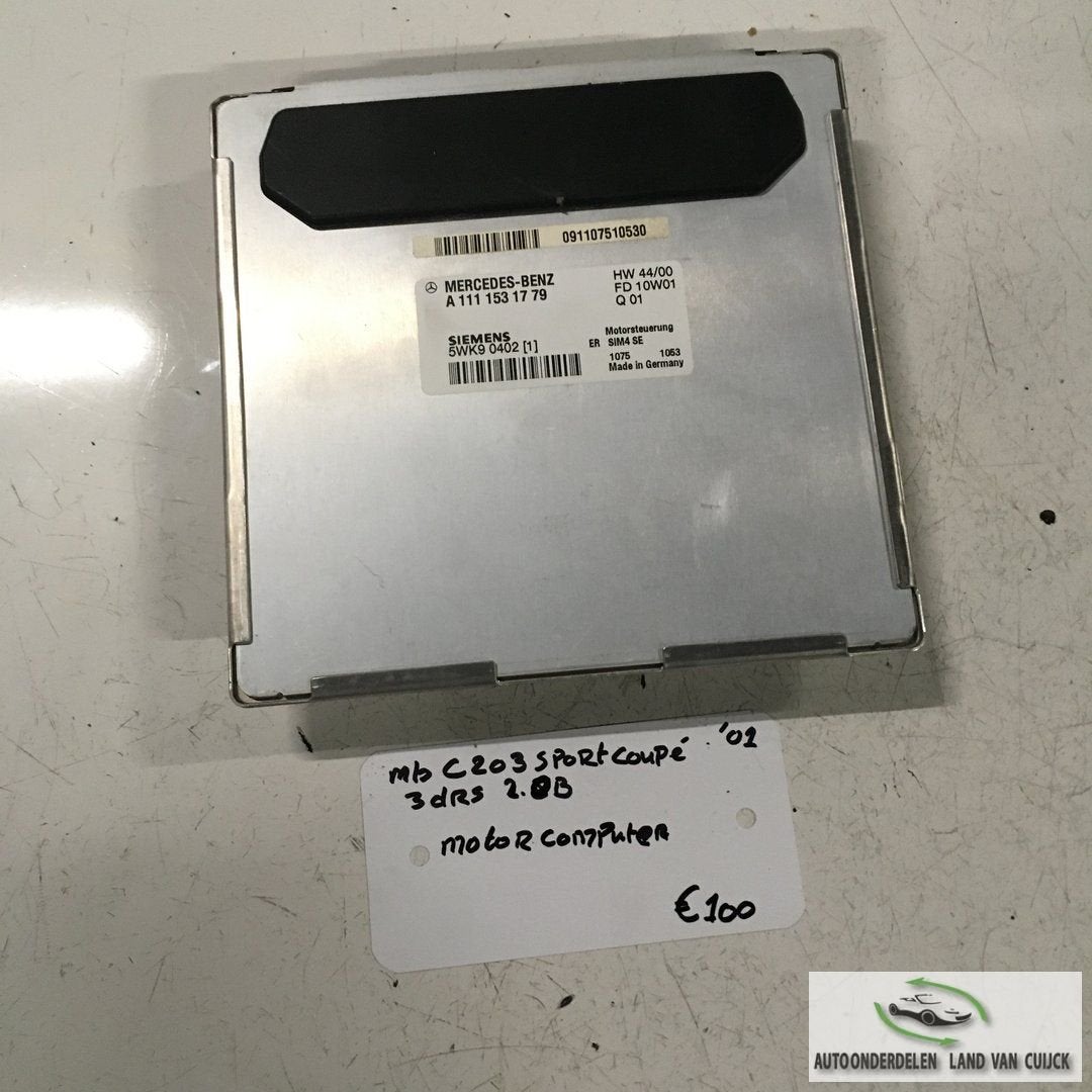 Mercedes C203 Coupe 2.0 benzine 2001  ECU   A 111 153 1779, Gebruikt, -, -, Ophalen of Verzenden