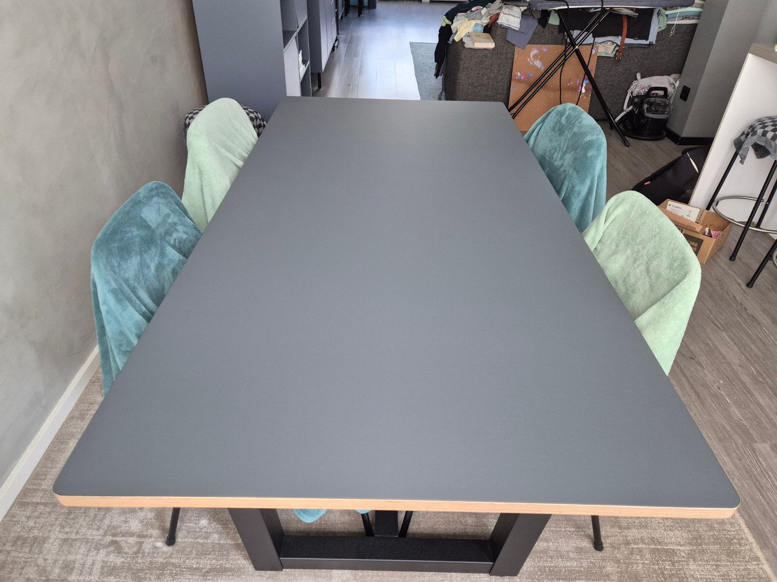 Eettafel (180x90) HPL Fenix, Ophalen, Overige materialen, 50 tot 100 cm, Zo goed als nieuw