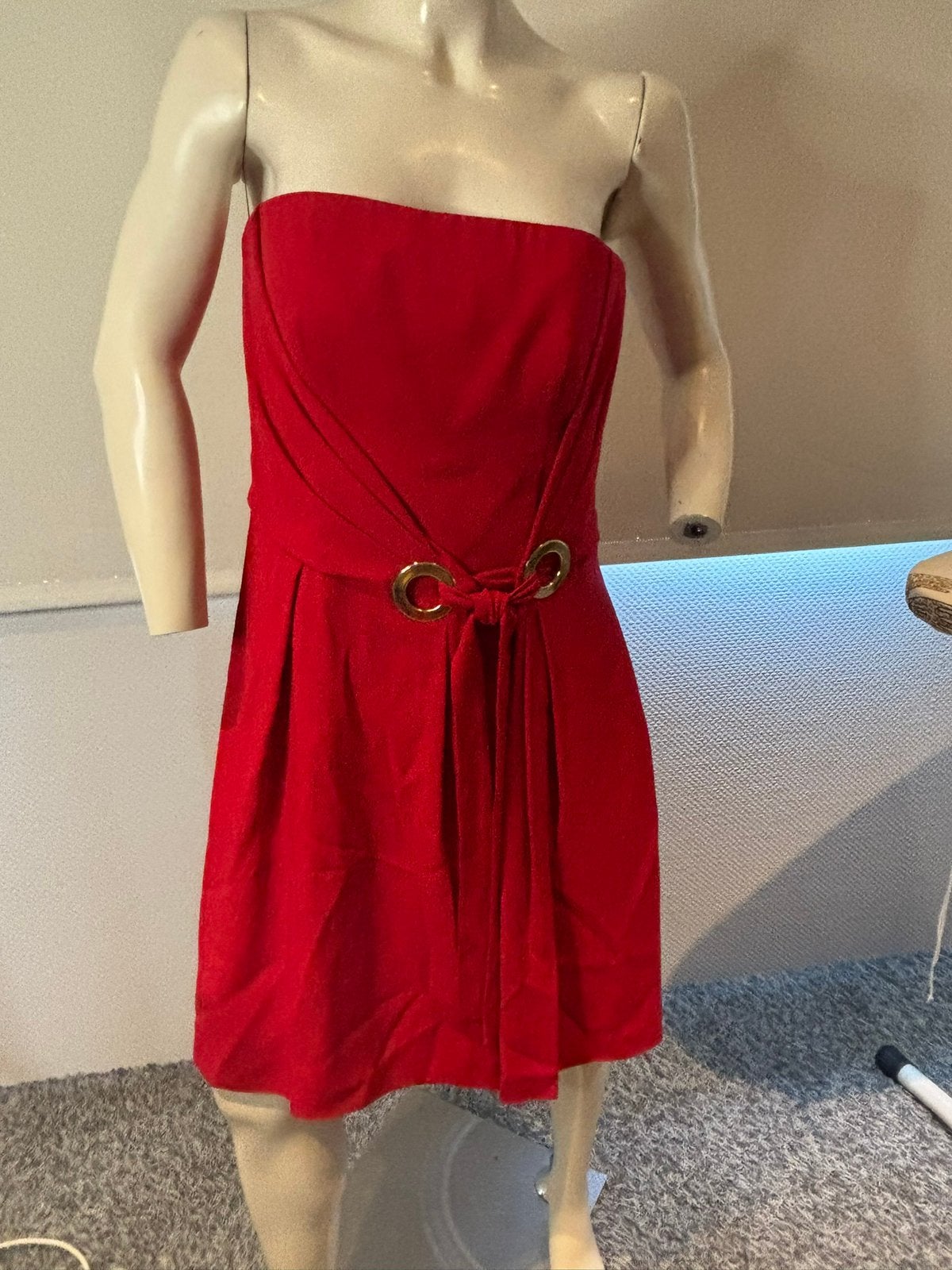 Alberta ferretti strapless jurk maat it 44 nl 40, Maat 38/40 (M), ., Cocktailjurk, Ophalen of Verzenden