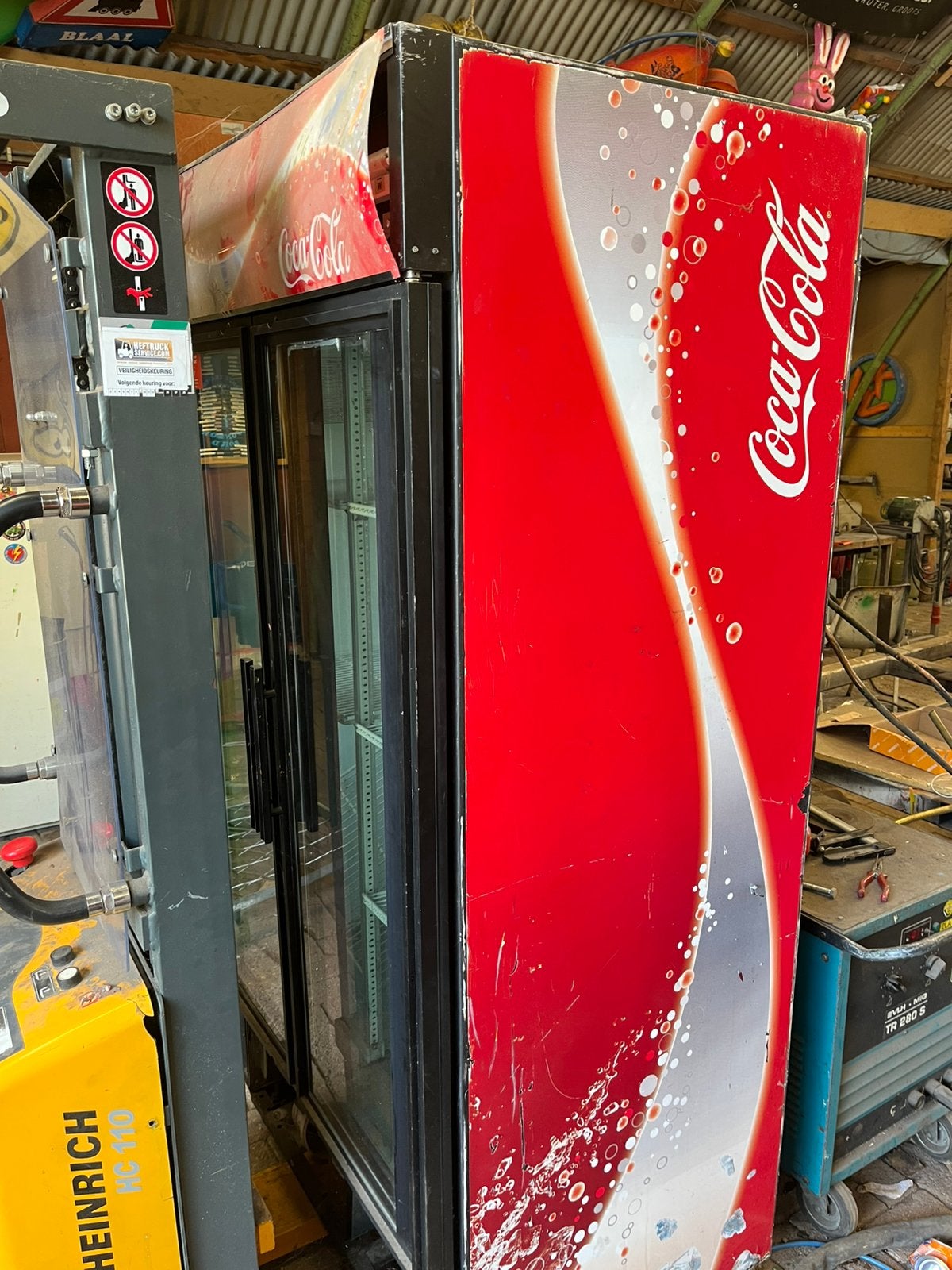 Coca cola Koelkast, Ophalen, Gebruikt