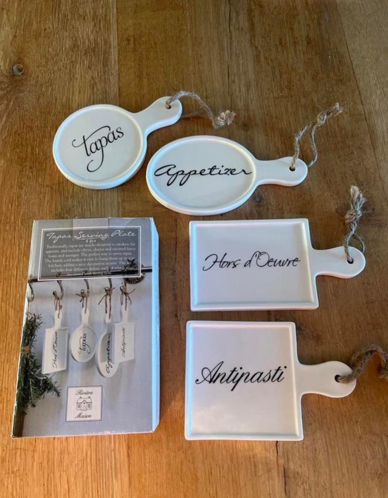 Rivièra Maison tapas serveerplankjes, Snij-/serveerplank, Nieuw, Ophalen of Verzenden, Steen/keramiek
