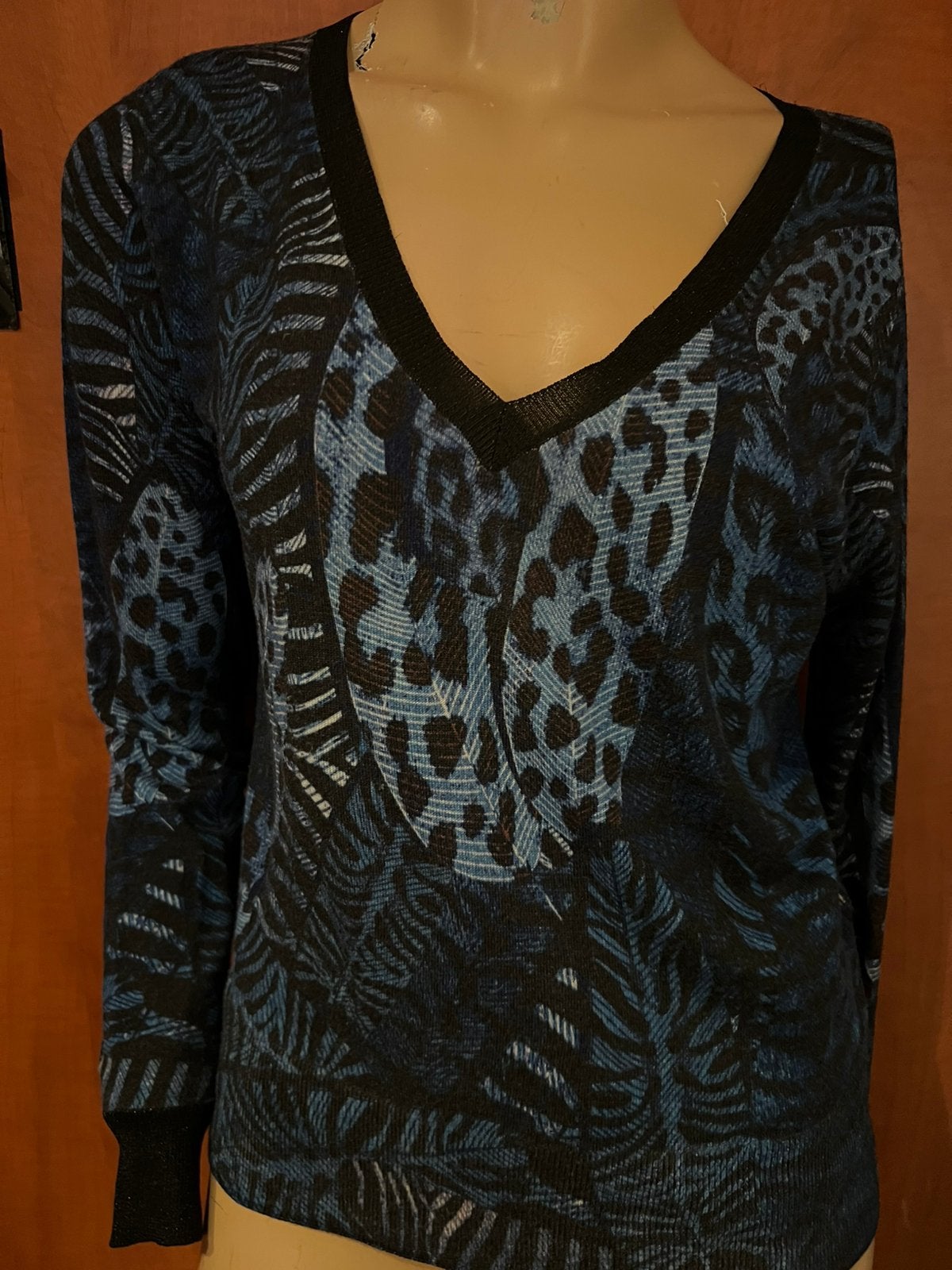 Cavalli CLASS trui maat L 100% wol origineel zgan, Kleding | Dames, G, Blauw, G, Maat 42/44 (L)