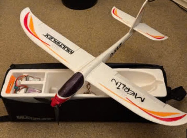 Multiplex Merlin PNP mini elektro zwever zweefvliegtuig, Ophalen of Verzenden, Zo goed als nieuw