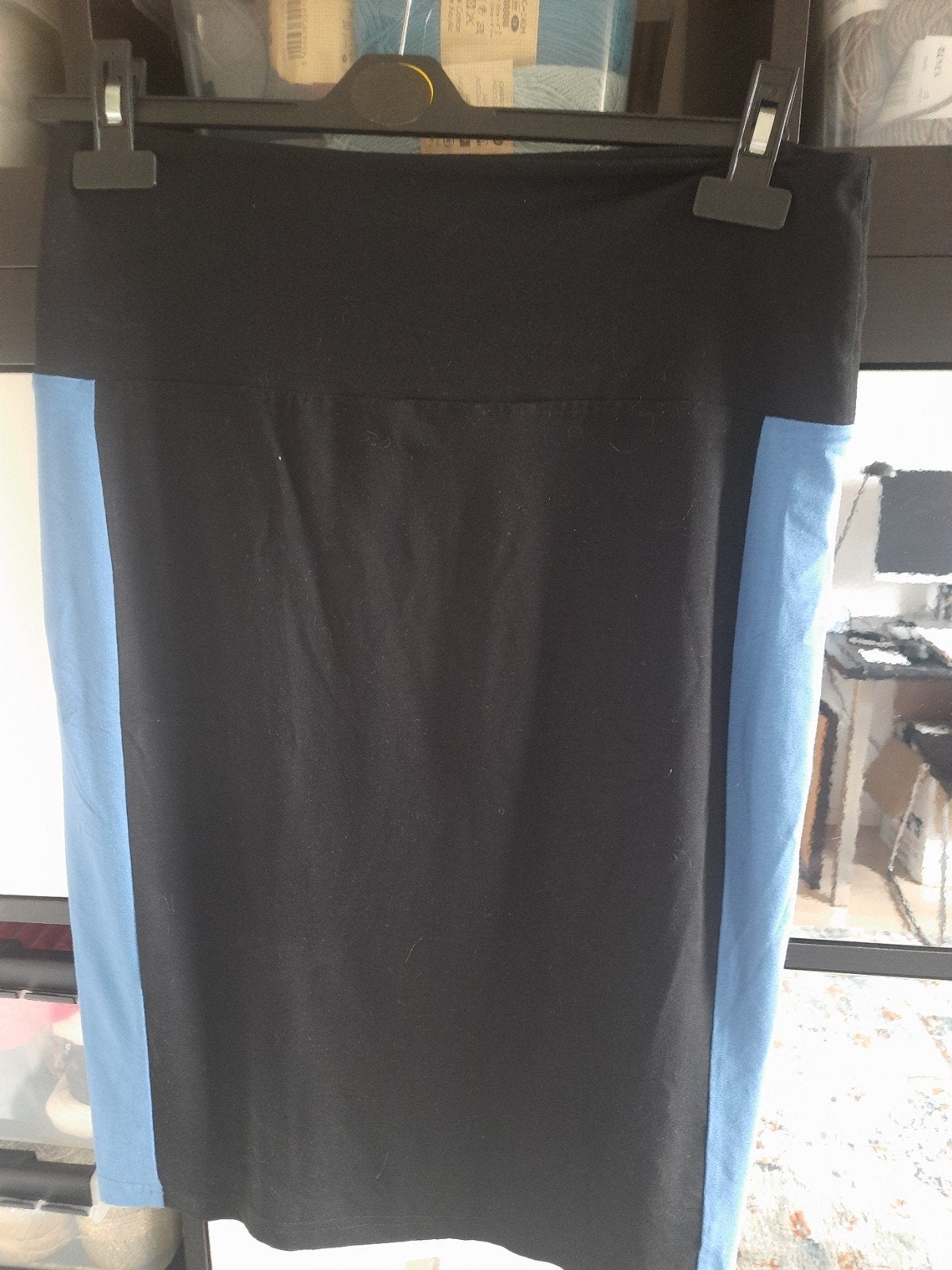 Chiarico rok - Zwart met blauwe accenten, Kleding | Dames, Zwart, Nieuw, Ophalen of Verzenden, Knielengte